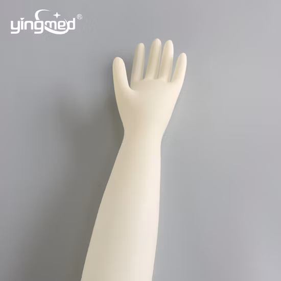 Guanto ginecologico medico sterile in lattice in polvere CE/ISO
